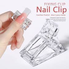 1Pcs Transparent Nail Art Quick-drying Assist Clip Polygel Quick Building Nail Extension Tips Clip Manicure Nail Art Tool