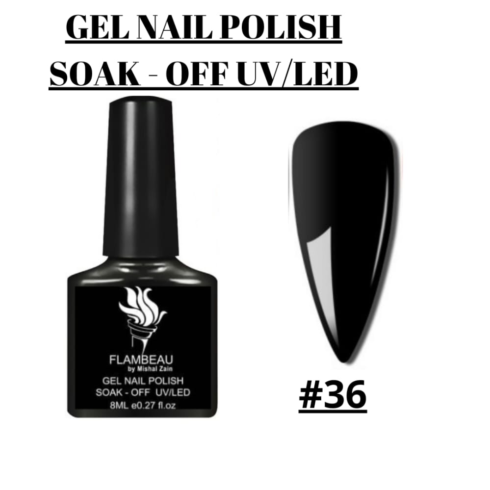#36 Flambeau 8ml Gel Nail Polish For Nails Semi Permanent Soak Off Gel UV LED Varnishes Base Top Matte Coat Gel Polish Nail Art Gel