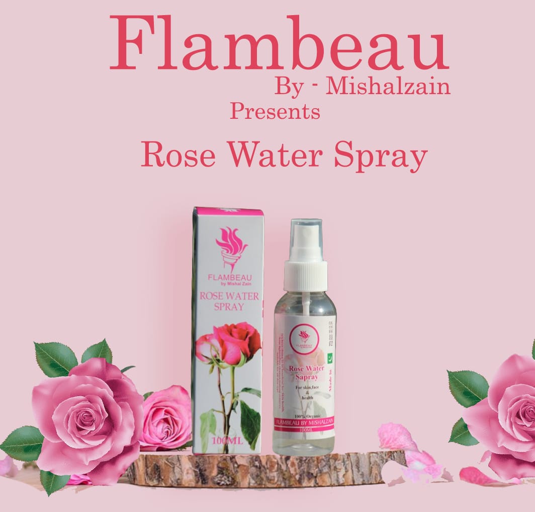 Flambeau Rose Water Spray 120ml – 100% Pure