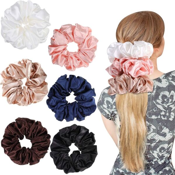 1 Silk Scrunchie – Gentle & Perfect for All Hair Types