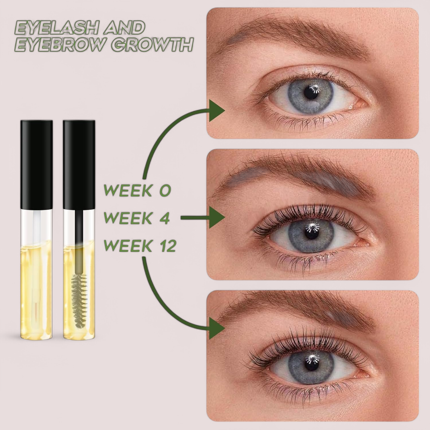 Eyelashes and Eyebrows Growth Serum